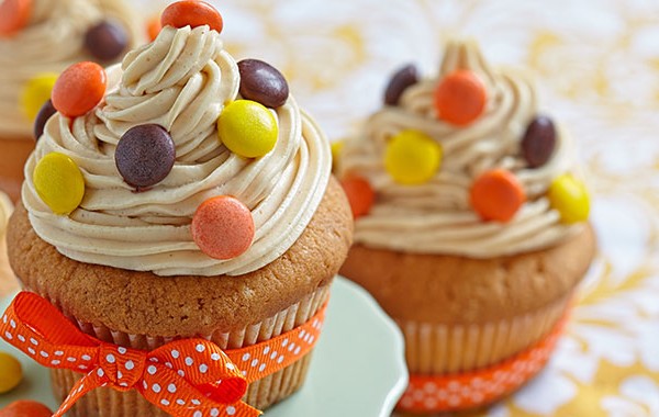 Picture of peanut butter cupcakes