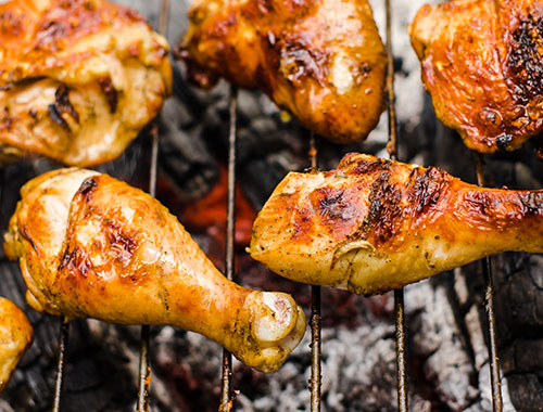 Grill Chicken Drumsticks Recipe with BBQ Sauce by American Garden