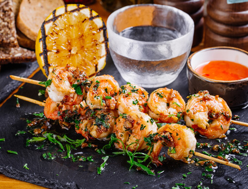 Grilled garlic shrimp recipe