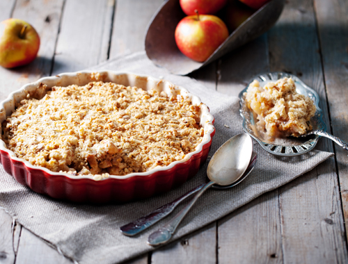 Peanut Butter Apple Crumble Pie